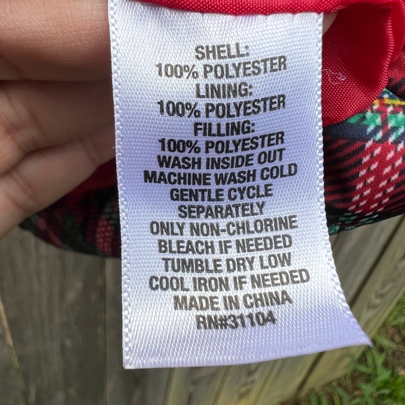 KIM ROGERS Tartan Red Snap Full Zip Puffer Vest Women’s  Medium - Picture 7 of 10